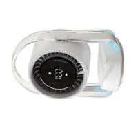 CAZSTYK Rechargeable Fan 100Wind Speeds Auto Swing Whispers Quiet Operate Blue Night Light For Gym Office Computer Use Speed Adjustable Quiet Fan