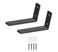 CAZSTYK Reinforced Soundbar Mounting Systems with Tool Easy Installation for Best Acoustics & Floor Space Conservation Use Space Saving Wall Mounted Speakers Holder