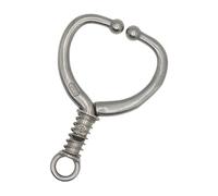 CAZSTYK Reliability Livestock Nose Clip with Spring Loaded Feature Ensures and Ease of Handling for Large Animals Carbon Steel Nose Rings