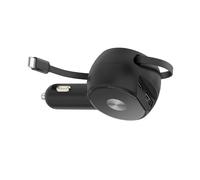 CAZSTYK Retractable Car Charging Adapter 2 In 1 Car Charging Adapter 60W Small Size Accessories USB C Cord Port For Type C Charger