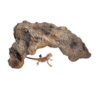CAZSTYK Rock Hide Cave Tortoise Escape Habitat Safe Resin High Simulation 10x5 Inch for Small Reptiles Turtles Frogs Cave Decorations Aquarium Caves and Hides Small Animal Hide Away