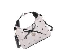 CAZSTYK Rough Fabric Shoulder Bag Modifiable Belt Bend Embellishment Capacious Compartment Work Amusement Partner Korean Fashion Crossbody Purse