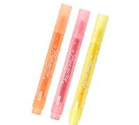 CAZSTYK Scented Highlighter Markers 3 Pack Glitter Fiber Tip, Star sand | Planner Styling, Visible Text Emphasis