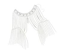 CAZSTYK Shimmering Adjustable Alloy Rhinestones Bridal Chain Chain Body Shoulder Jewelry for Evening Gowns Celebration Sparkly Rhinestones Body Jewelry