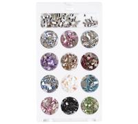 CAZSTYK Shine Nail Rhinestones Heart Star Rhinestones Flat Back Nail Gems for DIYS Jewelry Crafts Nails Art Decorations Supplies