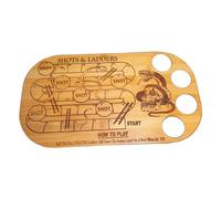 CAZSTYK Shots and Ladders Wood Drinking Game Set for Party Gathering Adults Snakes and Family Board Game