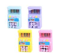 CAZSTYK Small Vending Machine Learning Toy for Kids with Working Coin Slot Early Education Pretend Play Shopping Activity Toy Children Miniature Drink Dispenser Toy