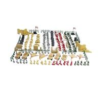CAZSTYK Solid Soldier Playset for Children 260Pieces Soldier Men Kids Pretend Collection with Vehicles for Ages 4 to 7 Toy Soldiers for Boy