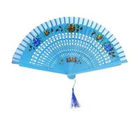 CAZSTYK Spanish Double Sided Painted Folding Fan Handheld Ornament Household for Wedding Birthday Holiday Festival Present Floral