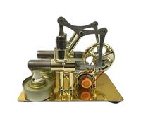 CAZSTYK Stirling Double Engine Model Bulb External Combustion Heat Power Experiment Engine Model