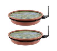 CAZSTYK Sturdy Curved Shape Bird Feeding Tray Wall Hanging Artistic Zone Saving Great for Watching Birds on Patio or Garden Bird Feeding Station