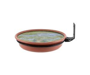 CAZSTYK Sturdy Curved Shape Bird Feeding Tray Wall Hanging Artistic Zone Saving Great for Watching Birds on Patio or Garden Bird Feeding Station