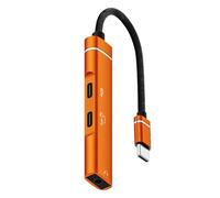 CAZSTYK Sturdy Type C Sound Adapter with 3.5mm Plug Fast Charging 60W and USB Data Transfer for Notebook Tablet Type C Headphone Adapter