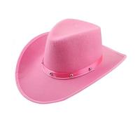 CAZSTYK Stylish Cowgirl Party Hat Decorative Studs Breathable Cloth Comfortable Fit Western Party Outdoor Festival Accessory Unisex Cowboy Hats With Rhinestones