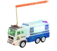 CAZSTYK Stylish Engaging Push and Go Garbage Truck with Dynamic Lighting and Sound Effects Fashion Accessory for Kids Student Kids Truck Playset