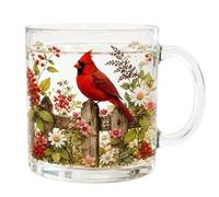 CAZSTYK Stylish Flower Shaped Glass Cup Clear or Colored Option, A | Premium Glass Vase Styles Cup Sturdy 8X10Cm Suitable for Water Flowers or Pens Essential Home Offices
