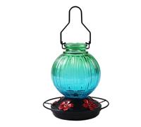 CAZSTYK Stylish Glass Bird Feeder for Hummingbirds Featuring Leak Resistant Design and Simple Hanging Installation Patio Hummingbird Feeder