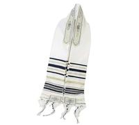 CAZSTYK Stylish Judaica Prayer Shawl Tallit Polyester For Synagogue Gatherings Or Formal Occasions Religious Ceremonial Scarf