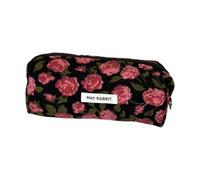 CAZSTYK Stylish Multi-Purpose Corduroy Pouches for Pens Makeup Art Tools Long-Lasting Travel-Friendly Design Printed Pencil Pouch