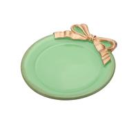CAZSTYK Stylish Round Jewelry Women Mothers Bride Decorative Resin Plate for Earrings Rings Necklaces Bathroom Countertop Organiser Tray