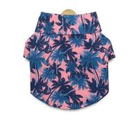 CAZSTYK Summer Pet Lapel Neck Shirt Jumpsuit Dogs Clothes Simple Jumpsuit for Small Clothes Spring Walking Clothing Shirts for Large Custome for Summer Funny for Small Leaves Print