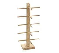 CAZSTYK Sunglasses Stand Ideal for Boutique Shops and Gift Presentation Eyewear Holder Elegant Wooden Frame Display Rack Eyewear Display Stand