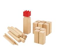 CAZSTYK Throw Yard Game Set with Net Bag for Outdoor Parties | Functional Throw Playing Set Engaged in Team Wood Game for All Ages Easy to Understand Rule for Enjoyment