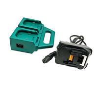 CAZSTYK Tool Battery Dock Expansion Box, 18V / 21V Rechargeable Pack Adapter with 1.45m Cable for Workshop Projects and Repair Power Cable Box Workshop Accessory Runtime Holder
