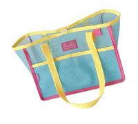 CAZSTYK Tote Bag with Contrast Trim | Double Carry Handles, Open Top Inner Tab, Lightweight Polyester Beach Bag for Daily Errands