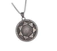 CAZSTYK Unique Seven Archangels Magical Amulet Necklace Lightweight Alloy Craftsmanship Ideal for Gift Giving Mystical Alloy Neckchain
