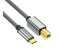 CAZSTYK USB 2.0 Type C Male to USB B Printer Cable Scanner Cable Printing Scanner Printer Cord for Electronic Accessories Electronic Keyboard Wire
