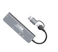 CAZSTYK USB3.0 Video Captures Device 4K @ 30Hz with Low Latency for Smooth Live Broadcasting Gaming and Video Production Double Interfaces