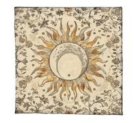 CAZSTYK Velvets Tablecloth Portables Divination Mats with Mystical Artwork for Spiritual Meditations and Home Decoration Tarots Spread Cloth