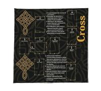 CAZSTYK Velvetss Tarots Reading Cloth Occult Symbols Artistic Velvets Divination Mats Spiritual Practice Accessory Foldable Tarots Reading Mats