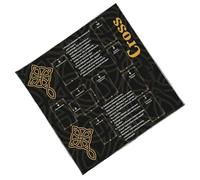 CAZSTYK Velvetss Tarots Reading Cloth Occult Symbols Artistic Velvets Divination Mats Spiritual Practice Accessory Foldable Tarots Reading Mats