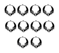 CAZSTYK Winglike Charm Mixture Jewelry for Halloween Parties Thin Plan in Midnight White Dyes Halloween Costuming Jewelry