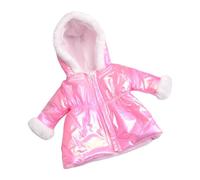 CAZSTYK Winter Plush Outfit Set for 18 Inch Girl Dolls Soft Warm Clothes Down Jackets Winter Plush Doll Girl