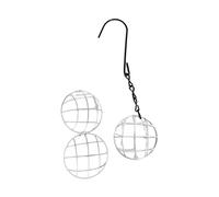 CAZSTYK Wrought Iron Hanging Bird Feeders Chits Ball Holder Rustproof for Garden Patios and Backyards Metal Hanging Bird
