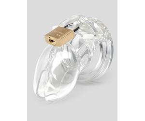 CB-6000S Short Male Chastity Cage Kit - Clear Clear