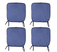 CB CASABELLA 6 Removable Elegant Chair Pads Seat Pads for Home Dining Room Kitchen Office Garden Patio 38X38 Cm Blue Chairpads Seatpads With ties