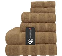 CB CASABELLA THE ULITMATE LINEN Luxury 6 pcs Towels Bale Set 600 gsm Towel Set BathSheet,hand and Face Towel (6 piece set, Truffle)