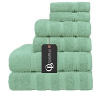 CB CASABELLA THE ULITMATE LINEN Luxury 6 pcs Towels Bale Set 600 gsm Towel Set BathSheet,hand and Face Towel (6 piece set, Seafoam)