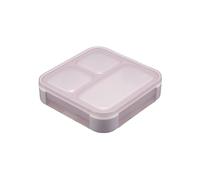 CB JAPAN Foodman Bento Box, Standing and Transporting, Thin, Mee, 16.9 fl oz (500 ml), Antibacterial, Purple, Juice Prevention, W Sealing, 4-Point Lock for Secure DSK