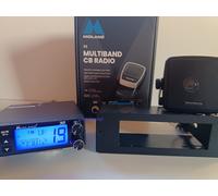 CB Radio Midland Alan 38 with DIN Bracket Facing Plate & Small CB Speaker
