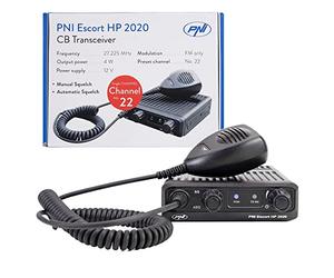 CB radio station PNI Escort HP 2020 one single channel 22 frequency 27.225 MHz only FM, without noise, probably the most quiet station