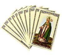 CB Saint Patrick Holy Cards with Irish Blessing, 10 Pack | 10 holy cards featuring Saint Patrick with an Irish Blessing on the back for Catholic devotion, gifts and parish handouts.