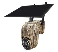 CB114S 4G LTE Wireless Solar Security Camera - 2K HD Real-Time Preview, 360° Panoramic Coverage, No Wi-Fi, Remote Control App, Waterproof, Motion Detection, Night Vision, For Outdoor (WiFi, 3MP)