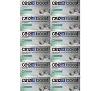 CB12 Boost White Gum, 10 pieces (Pack of 12, Total 120 pieces)