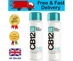 CB12 Mild Mint Menthol Mouthwash 2 x 250ml