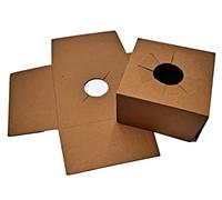 CB2G Live Plant / Flowers Shipping Postal Cardboard Box with Handholes Printed (10PK) (254mm x 254mm x 575mm)
